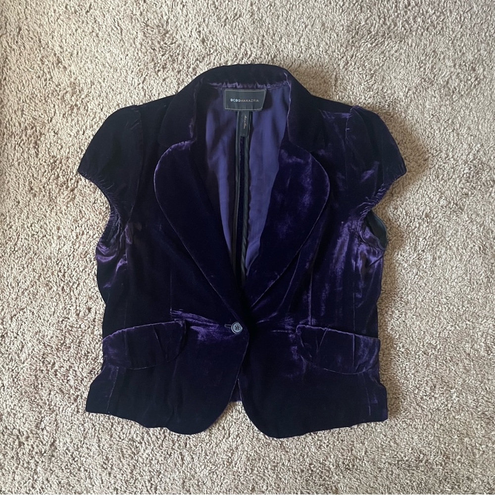 Purple Velvet Blouse